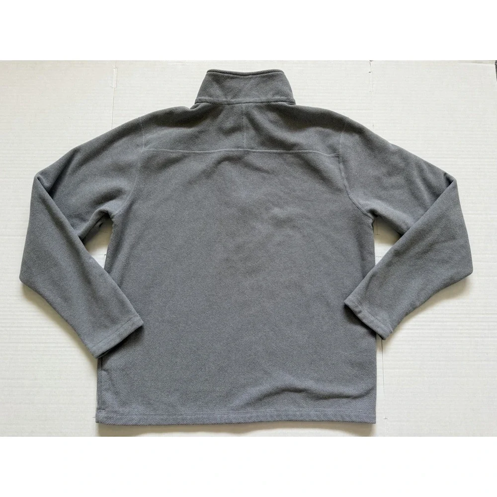 The North Face Men's XL Gray Textured 1/4 Zip Pullover Jacket Sweater